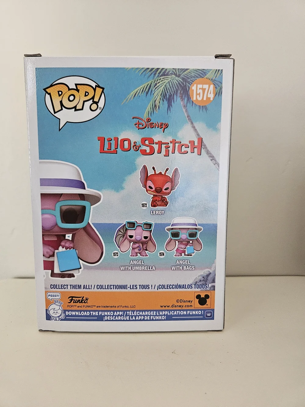 Funko Pop! Disney Lilo & Stitch #1574 Angel With Bags - Pink & Teal